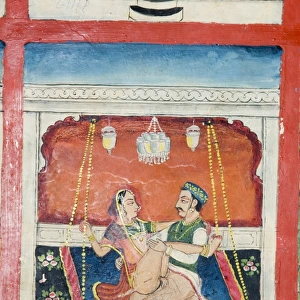 Scenes from the Kama Sutra from cupboard in the Juna Mahal fort