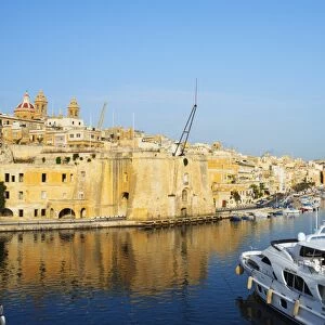 Senglea (L-Isla), Grand Harbour Marina, The Three Cities, Malta, Mediterranean, Europe