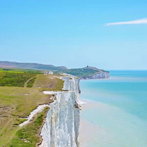 Seven Sisters Cliffs, South Downs National Park, East Sussex, England, United Kingdom, Europe