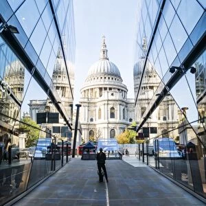 St. Pauls Cathedral from One New Change, City of London, London, England, United Kingdom