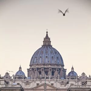 St. Peters Basilica, Vatican, UNESCO World Heritage Site, Rome, Lazio, Italy, Europe
