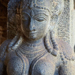 Statue detail, Padmanabhapuram palace, Kerala, India, Asia
