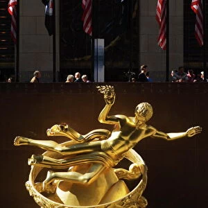 Statue of Prometheus in the Plaza of the Rockefeller Center