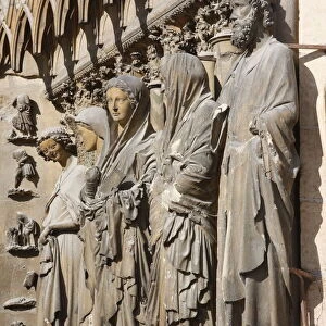 Statues of the Angel of Annunciation and Virgin Mary, Mary and Elizabeth