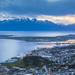 Sunset at Ushuaia, the southern most city in the world, Tierra del Fuego, Patagonia