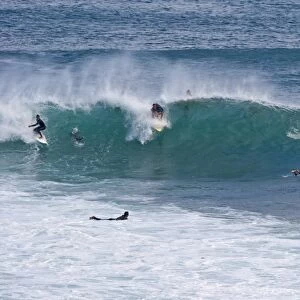 Surfers at Huzzawouie (Huzzas), a break at South Point, off Gracetown, north of Margaret River