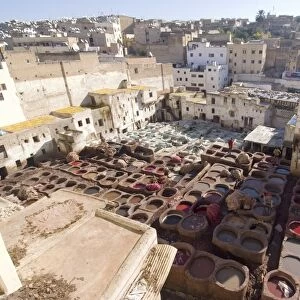 The Tanneries, Fes, Morocco, North Africa, Africa
