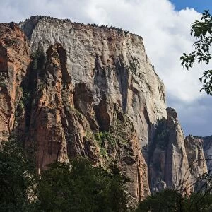 The towering cliffs of the Zion National Park, Utah, United States of America, North America