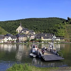 Town of Beilstein with Metternich Castle Ruins on Moselle River, Rhineland-Palatinate