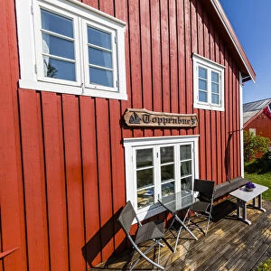 Traditional homes on Vega Island, UNESCO World Heritage Site, Norway, Scandinavia, Europe