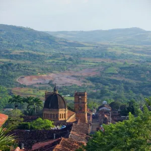 View over Barichara, Colombia, South America