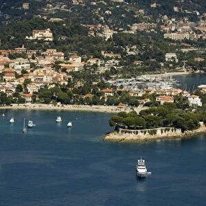 View from helicopter of St. Jean Cap Ferrat, Alpes-Maritimes, Provence