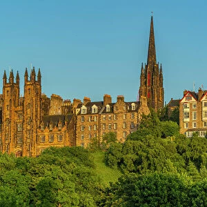 View of New College, The University of Edinburgh, on The Mound