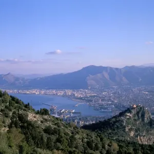 View over Palermo Print, Sicily Landscape