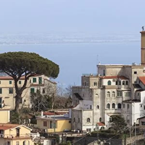 View of Ravello, from Scala, Costiera Amalfitana (Amalfi Coast), UNESCO World Heritage Site