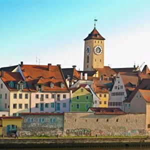 View of Regensburg, UNESCO World Heritage Site, Bavaria, Germany, Europe