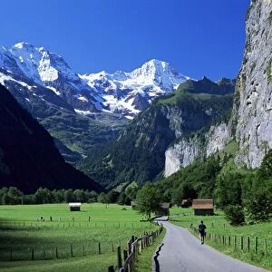 View along valley to the Breithorn