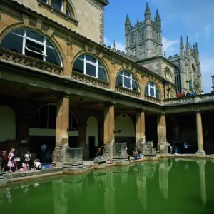 WorldInPrint: Roman Baths, Bath UNESCO Site Print WorldInPrint: Roman Baths, Bath UNESCO Site Print