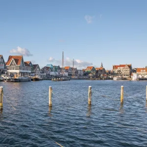 Volendam harbour, North Holland, The Netherlands (Holland), Europe