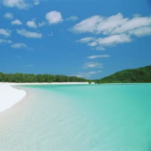 Whitehaven Beach on the east coast, Whitsunday Island, Queensland, Australia