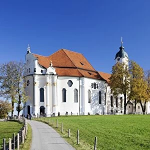 Wieskirche near Steingaden, Allgau, Bavaria, Germany, Europe