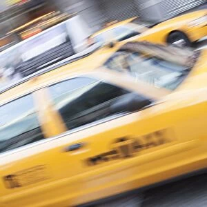 Yellow taxi, New York, United States of America, North America