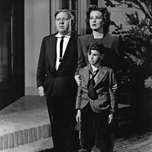 Charles Laughton, Maureen O Hara, and John Donat in Jean Renoirs This Land Is Mine (1943)