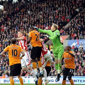 Wolverhampton Wanderers Wayne Hennessey Saves Goal vs. Stoke City