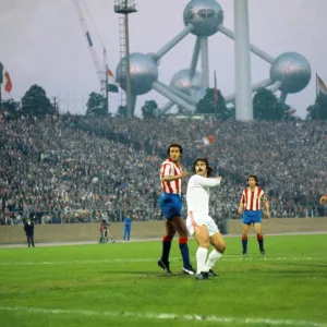 Bayern Munichs Gerd Muller during the 1974 European Cup Final replay