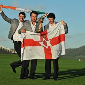 Europes victorious Irish players at the 2010 Ryder Cup