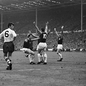 Geoff Hurst celebrates his goal - 1964 FA Cup Final