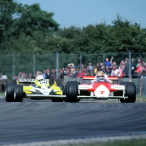 John Watson passes Rene Arnoux - Silverstone 1981