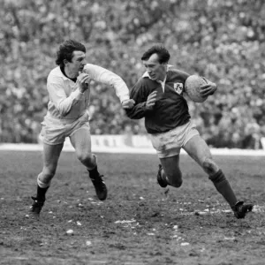 Keith Crossan and Mike Harrison during the 1986 Five Nations