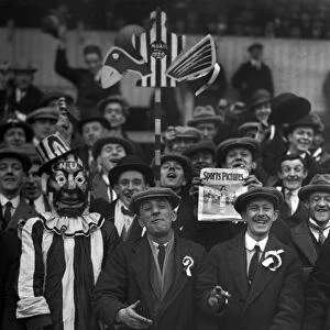 Newcastle United supporters in the stands during the 1924 FA Cup semi-final