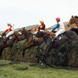 Red Rum rides in the 1975 Grand National