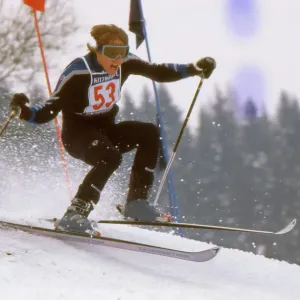 US Bill Taylor Skiing Print US Bill Taylor Skiing Print