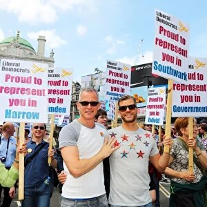 Brian Paddick at Pride London gay pride parade 2013, London, England