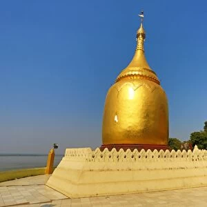 Gold Bupaya Pagoda in Old Bagan, Bagan, Myanmar (Burma)