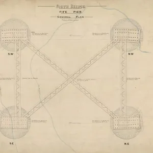 Forth Bridge Print: General Plan Forth Bridge Print: General Plan