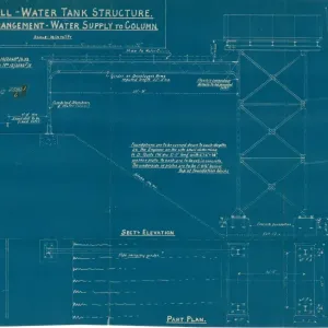 Struttura del Serbatoio di Acqua al Giuntino S.R.Halwill - Disposizione Generale - Fornitura dell'Acqua alla Colonna Struttura del Serbatoio di Acqua al Giuntino S.R.Halwill - Disposizione Generale - Fornitura dell'Acqua alla Colonna