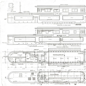 S. R. Wimbledon A New Signal Box - elevations and plans [1948]