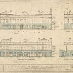 Southern Railway Brighton Reconstruction Elevations [1927]