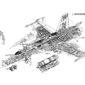Aeroplanes Framed Print Collection: Boeing Super Hornet