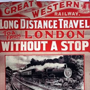Great Western Railway vintage advertising poster