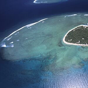 Aerial view of Tropical Island