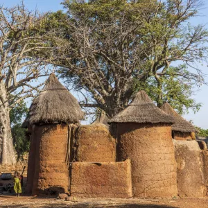 Africa, Benin, Boukumba. Tata Somba village