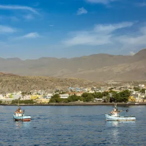 africa, Cape Verde, Santo Antao. Arriving at Porto Novo