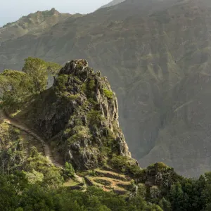 africa, Cape Verde, Santo Antao. view from the old panoramic road