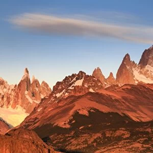 Argentina, Patagonia, El Chalten, Los Glaciares National Park, Cerro Torre and Cerro