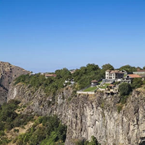 Armenia, Yerevan, Mountainous scenery viewed from Garni temple
